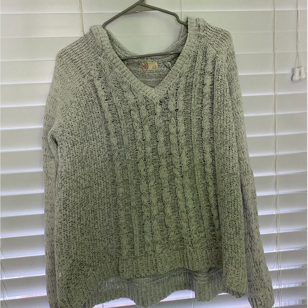 SO Knitted sweater with Hood